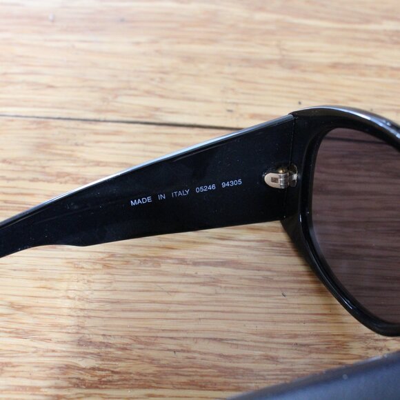 Chanel Classic Oversized Black Gold Logo Square Sunglasses Unisex Frames - Picture 3 of 8